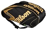 Wilson(R) '09 Eco Pro Tour(TM) Six Pack-Black/Gold
