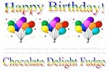 Birthday Balloons Chocolate Delight Fudge Box