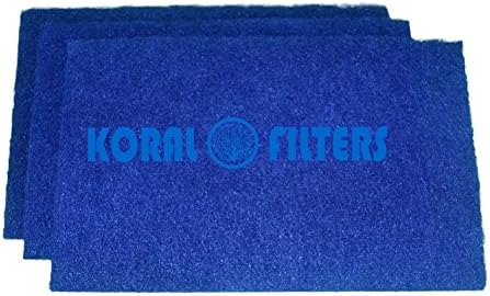 Pond Filter Media Rigid - Washable Pads, 3 pack 12.5" x 20" pads
