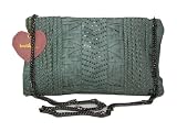 Imoshion Faux Leather Studded Clutch/Cross Body Ladies Handbag in Sage Green