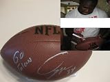 OVIE MUGHELLI ATLANTA FALCONS,SIGNED NFL FOOTBALL + COA WITH PROOF PIC