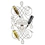 42" Wire Form Fleur De Lis & Scroll Wall Mounted Wine Rack