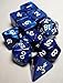 Navy Pearlized Polyhedral Dice Set 10pc Set in Tube
