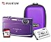 Fujifilm Purple Z90 14 Megapixel Digital Camera with INOV8 Case, NP-45 Rechar...