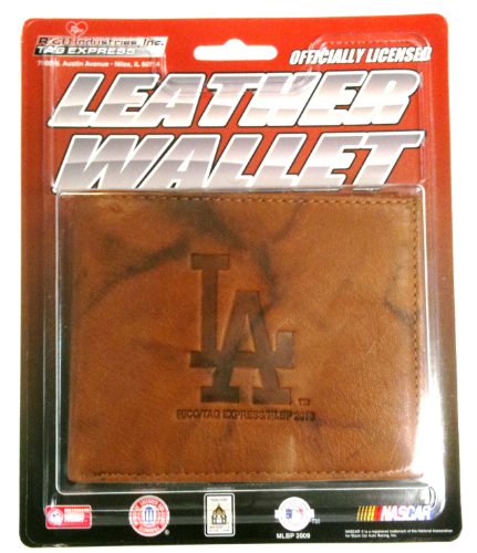 MLB Embossed Leather Wallet - Los Angeles Dodgers