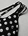 Chuanqi Women's Sexy Polka Dots Print Bandage Swimsuit One Piece Bikini