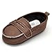 Voberry® Baby Toddlers Boys' Canvas Slip-On Loafers Flat Sneaker (4~8 Month, Coffee)