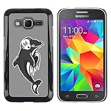 Rubber Case Hard Shell Cover Protective Accessory BY RAYDREAMMM - Samsung Galaxy Core Prime SM-G360 - Miami Dolphin Football