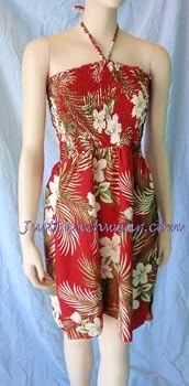 Tube Dress-Palm Maroon