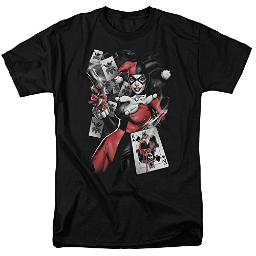DC Comics Men's Batman Smoking Gun T-Shirt, Black, XX-Large