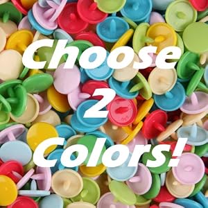 GotLux Snaps 100 Sets KAM Plastic/Resin Snaps/Snap for Diapers/Bibs/Cloth/PUL
