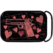 Red Hot Heart Gun Belt Buckle