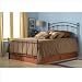 California King Fashion Bed Group Sanford Metal Poster Bed with Frame in Black Matte Finish