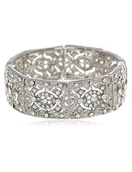 Nina Mellie Art Deco Stretch Bracelet, 6.75"
