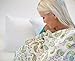 SwaddleDesigns SwaddleLite, Set of 3 Cotton Marquisette Swaddle Blankets, Premium Cotton Muslin, Cute and Calm Lite, Pastel Blue