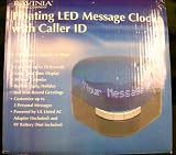Product details for Floating LED Message Clock with Caller ID