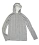 Limited Too Girls Solid Cable Zip Front Cardigan Hoodie Sweater, Heather Grey, 20