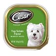 Cesar Canine Cuisine Top Sirloin Flavor in Meaty Juices for Small Dogs, 3.5-Ounce Trays (Pack of 24)