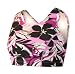TYR Multisport Women's Jungle Floral Power Support Top, Black, Extra Small