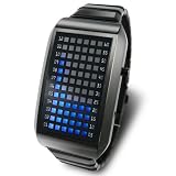Tokyo Flash Men's Pimpin Black Ion Plated Watch #PIMPIN/BR/IPB/BLUE