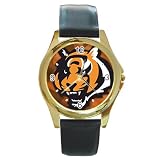 Cincinnati-Bengals Gold Metal Watch