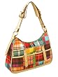 Multi Plaid Patchwork Twin Pocket Hobo Handbag - Summer Collection