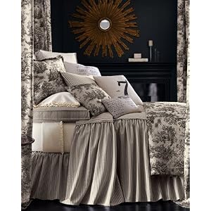 Ruffled Toile Standard Sham