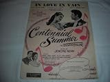 IN LOVE IN VAIN JEANNE CRAIN 1946 SHEET MUSIC SHEET MUSIC 266