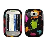 Black Green Blue Orange Pink Colorful Paint Splash Rubberized Snap on Desig ....