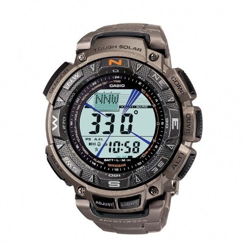 Casio Men's PAG240T-7CR Pathfinder Triple Sensor Multi-Function Titanium Watch