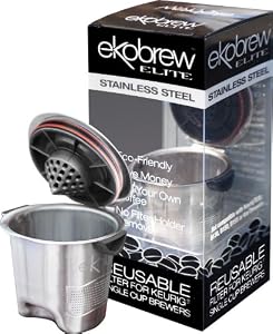 Ekobrew Stainless Steel Elite Cup, Refillable K-Cup For Keurig K-Cup Brewers