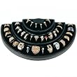 36 Slot 3 Tier Black Ring Display Foam Jewelry Stand