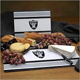 Oakland Raiders Glass Cutting Board Set