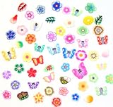 ZINK COLOR 3D Nail Art FIMO FLOWER set 12 bags with free nail glue polymer clay