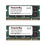 Komputerbay 8GB 2X 4GB DDR2 800MHz PC2-6300 PC2-6400 DDR2 800 (200 PIN) SODIMM Laptop Memory