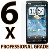 6x SIX Ultra-Clear Screen Saver LCD Guard Protector Films for HTC EVO 3D 3V ....