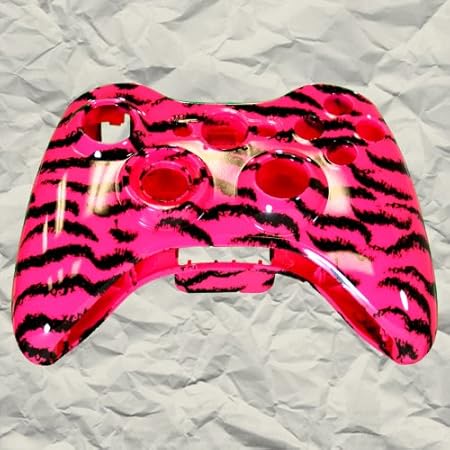 Pink Tiger Stripe XBOX 360 Controller Shell | Controller Mod