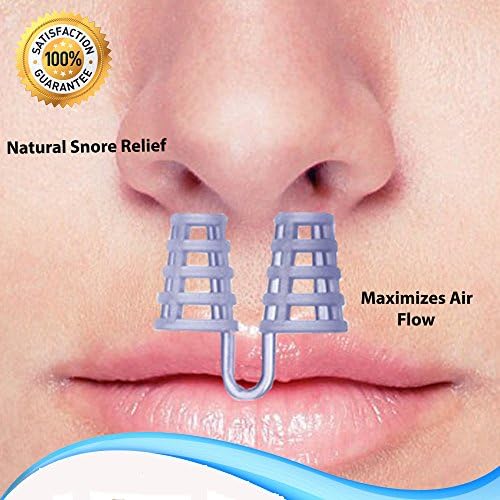 Anti Snoring Device Nose Vent Pack of 4 Premium Nasal Dilators - Best Solution to Prevent Sleep Apnea and Designed for Ultimate Snore Relief - Natural Simple and Fast.