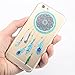iPhone 6 Case, iPhone 6s Case, JAHOLAN TPU Silicone Gel Soft Bumper Clear Case Cover for Iphone 6 6S (Green Dream Catcher Feather)
