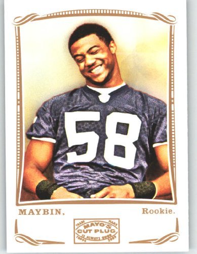 Aaron Maybin - RC - Rookie Card - Buffalo Bills - 2009 Topps Mayo Football Card # 4 / NFL Trading Card in Screwdown Case!