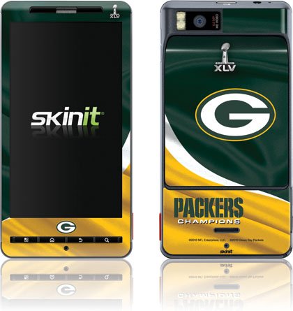 Skinit 2011 Super Bowl Green Bay Packers Vinyl Skin for Motorola Droid X