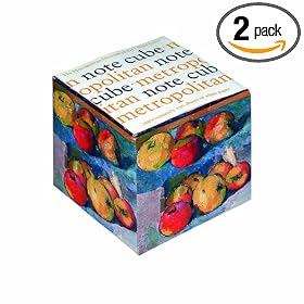 Boston International Metropolitan Museum Of Art Note Cube Pads: Cezanne Apples (Pack of 2)