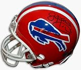 Jim Kelly Autographed Buffalo Bills Mini Helmet Inscribed with HOF 02