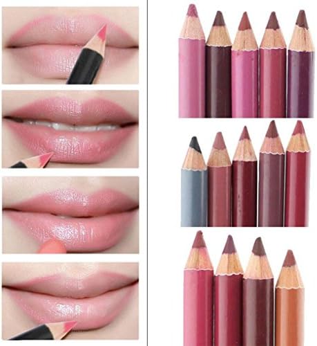Datework Women's Professional Lipliner Waterproof Lip Liner Pencil 15CM 12 Colors Per Set Hot 2016 (15CM)