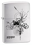 Zippo Logo Pocket Lighter with Butterfly