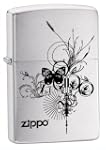 Zippo Butterfly Brushed Chrome