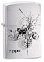 Zippo Butterfly Brushed Chrome