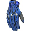 Joe Rocket Rocket Nation Men's Textile Sports Bike Motorcycle Gloves - Blue/Black