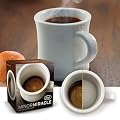 Kaffee Tasse der besonderen Art Minor Miracle Our Lady of the Latte Silhoute auf dem Boden Fred 1796