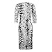 Bangniweigou Women's Tribal Celeb Leopard Print Pencil Bodycon Midi Dress